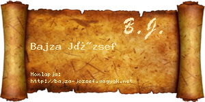 Bajza József névjegykártya